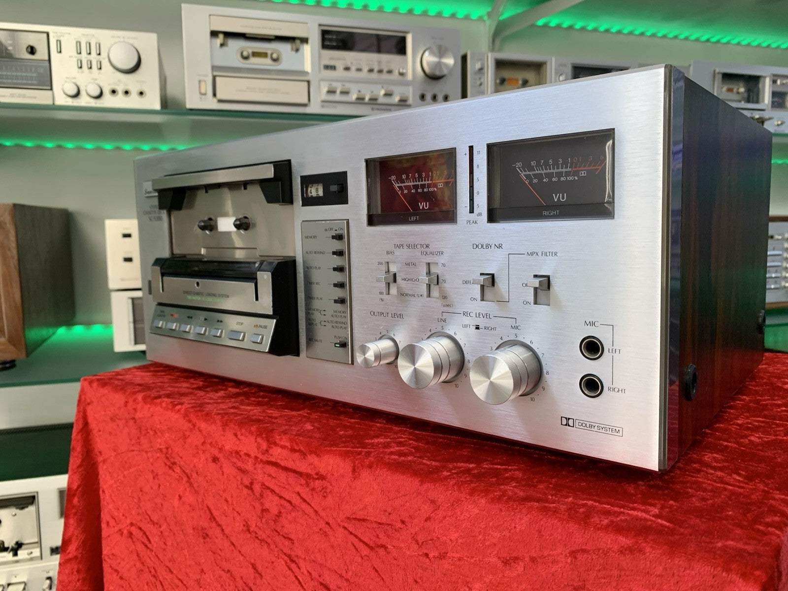 SANSUI SC-5300 Stereo Tape Deck 2 Head Vintage 1979 Hi Fi WORK Perfect Good Look