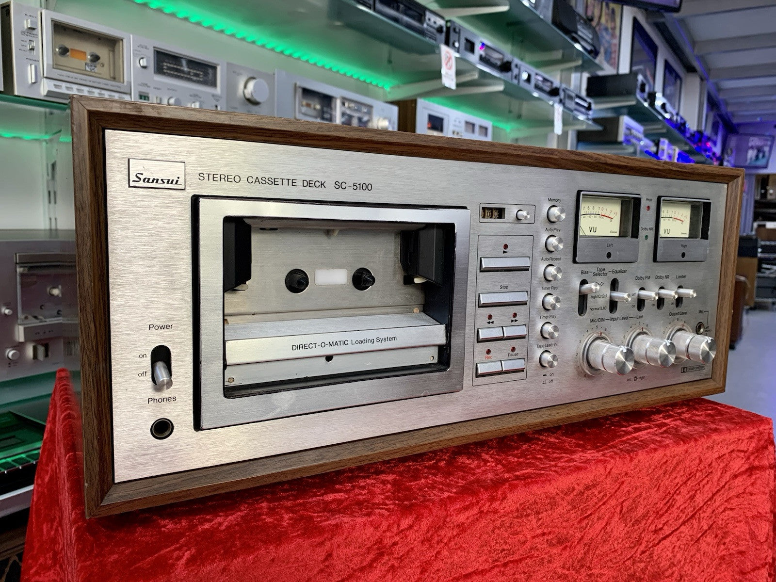 SANSUI SC-5100 2 Head Stereo Tape Deck Vintage 1978 Working Perfect Good Look