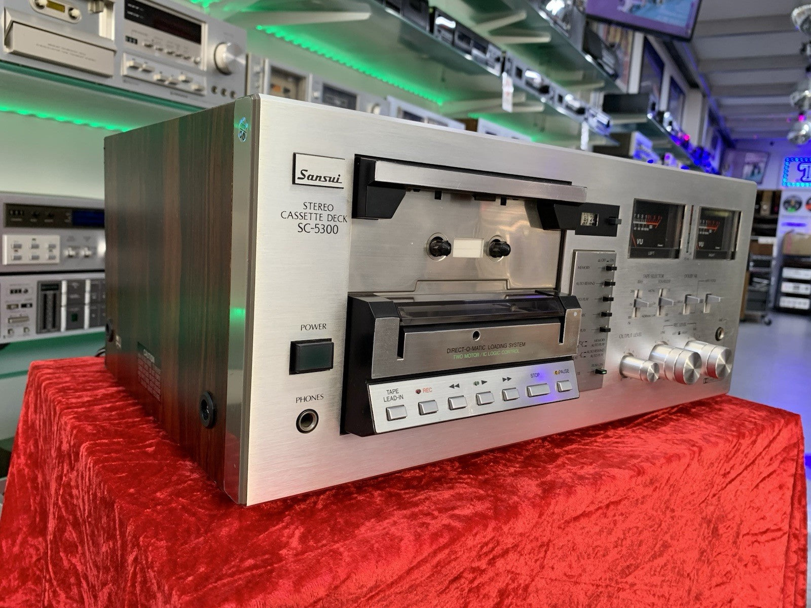 SANSUI SC-5300 Stereo Tape Deck 2 Head Vintage 1979 Hi Fi WORK Perfect Good Look