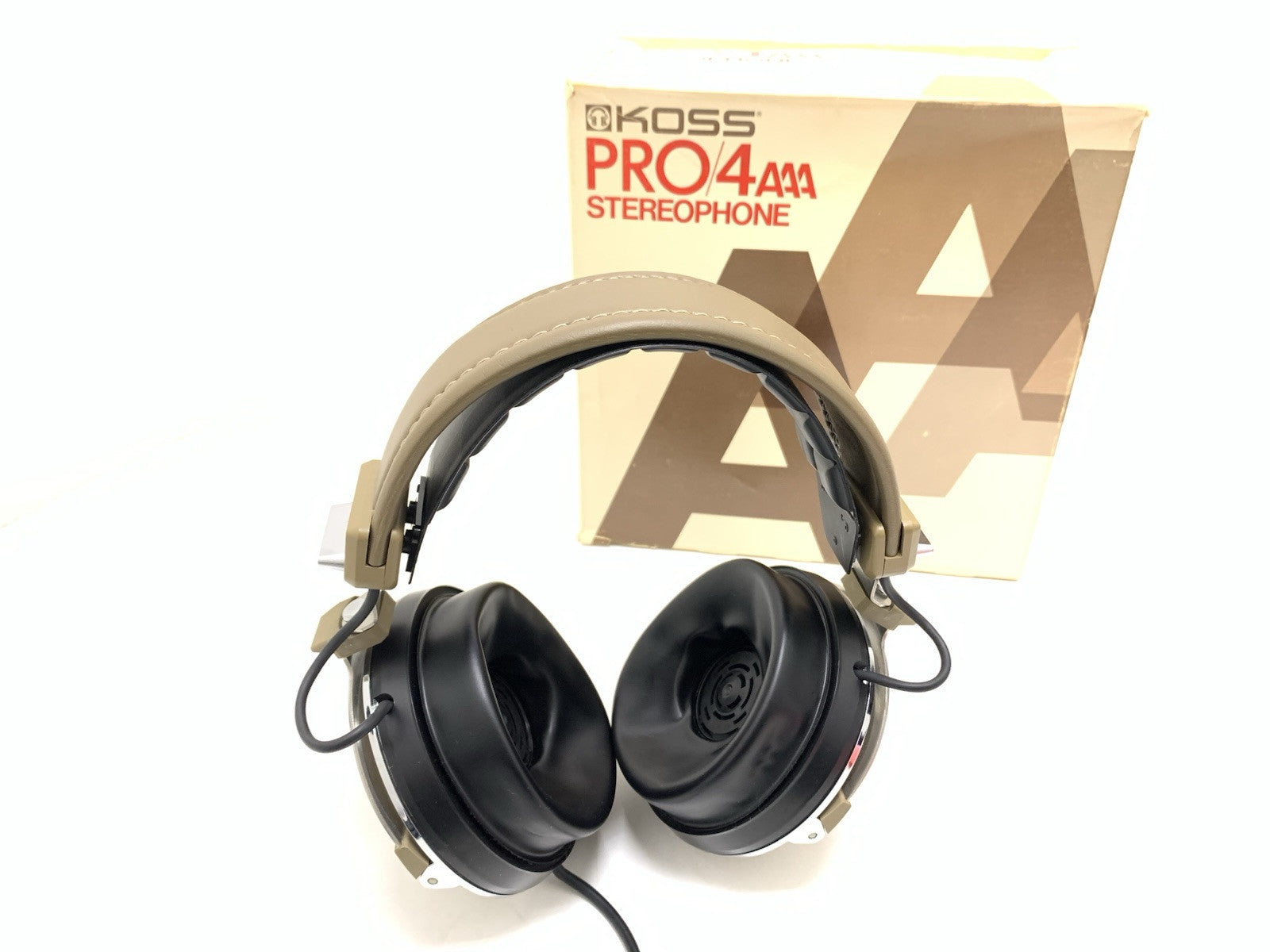 KOSS PRO 4AAA Professional Headphones Vintage 1975 RARE Original BOX WORK GOOD