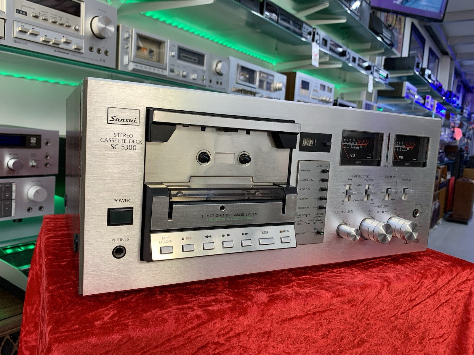 SANSUI SC-5300 Stereo Tape Deck 2 Head Vintage 1979 Hi Fi WORK Perfect Good Look