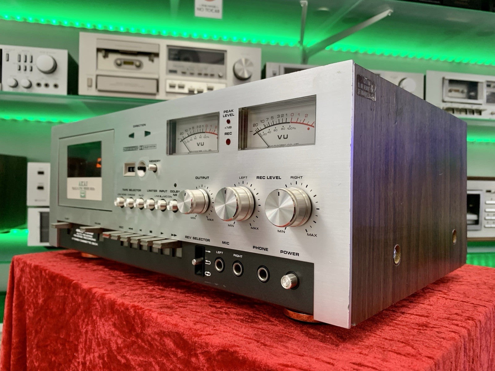 AKAI GXC 730D Tape Deck CASSETTE Vintage 1976 Auto Reverse 3Head