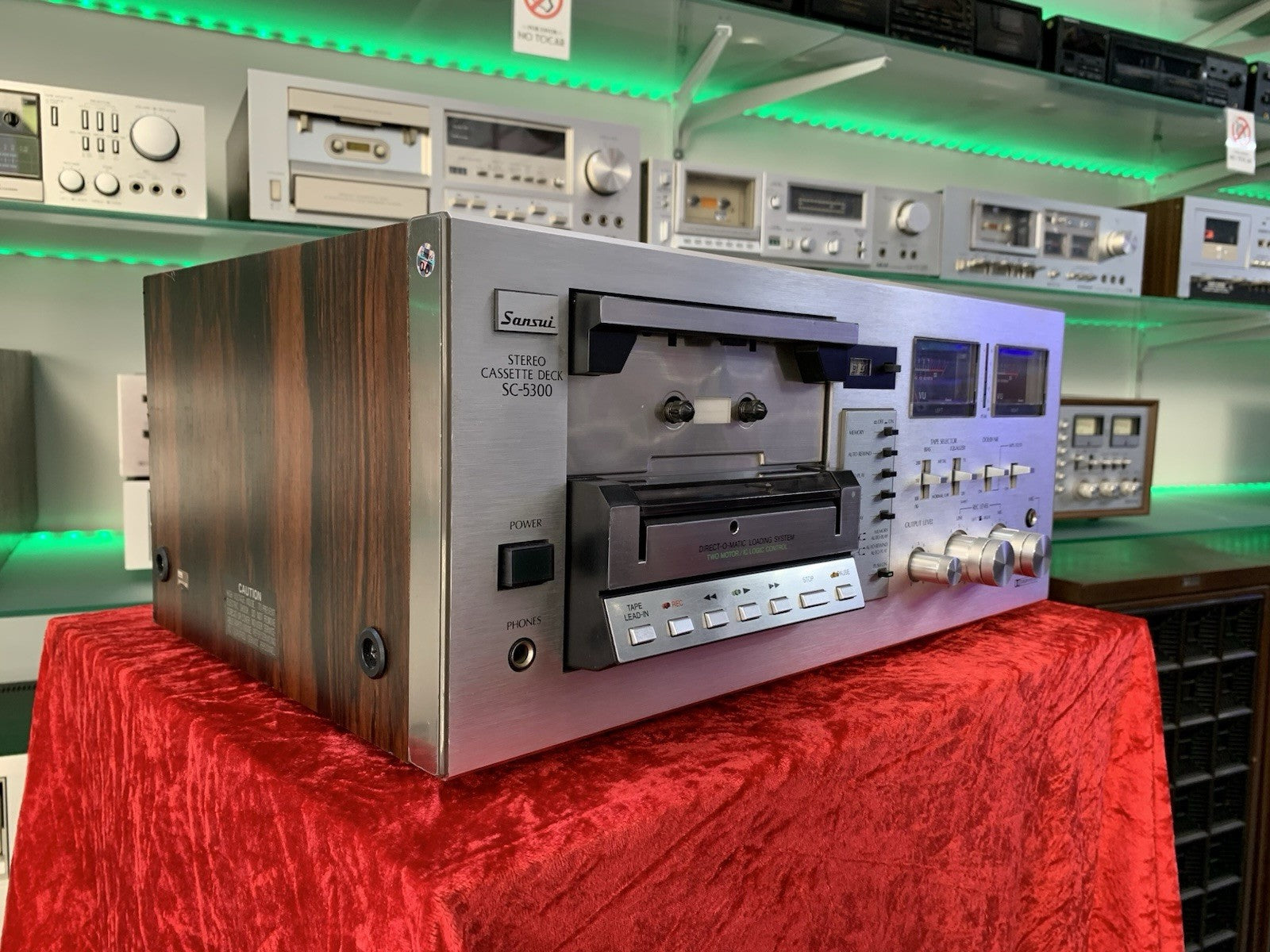SANSUI SC-5300 Stereo Tape Deck 2 Head Vintage 1979 Hi Fi WORK Perfect Good Look