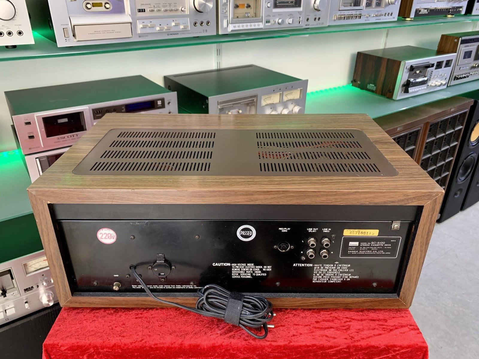 SANSUI SC-5100 2 Head Stereo Tape Deck Vintage 1978 Working Perfect Good Look