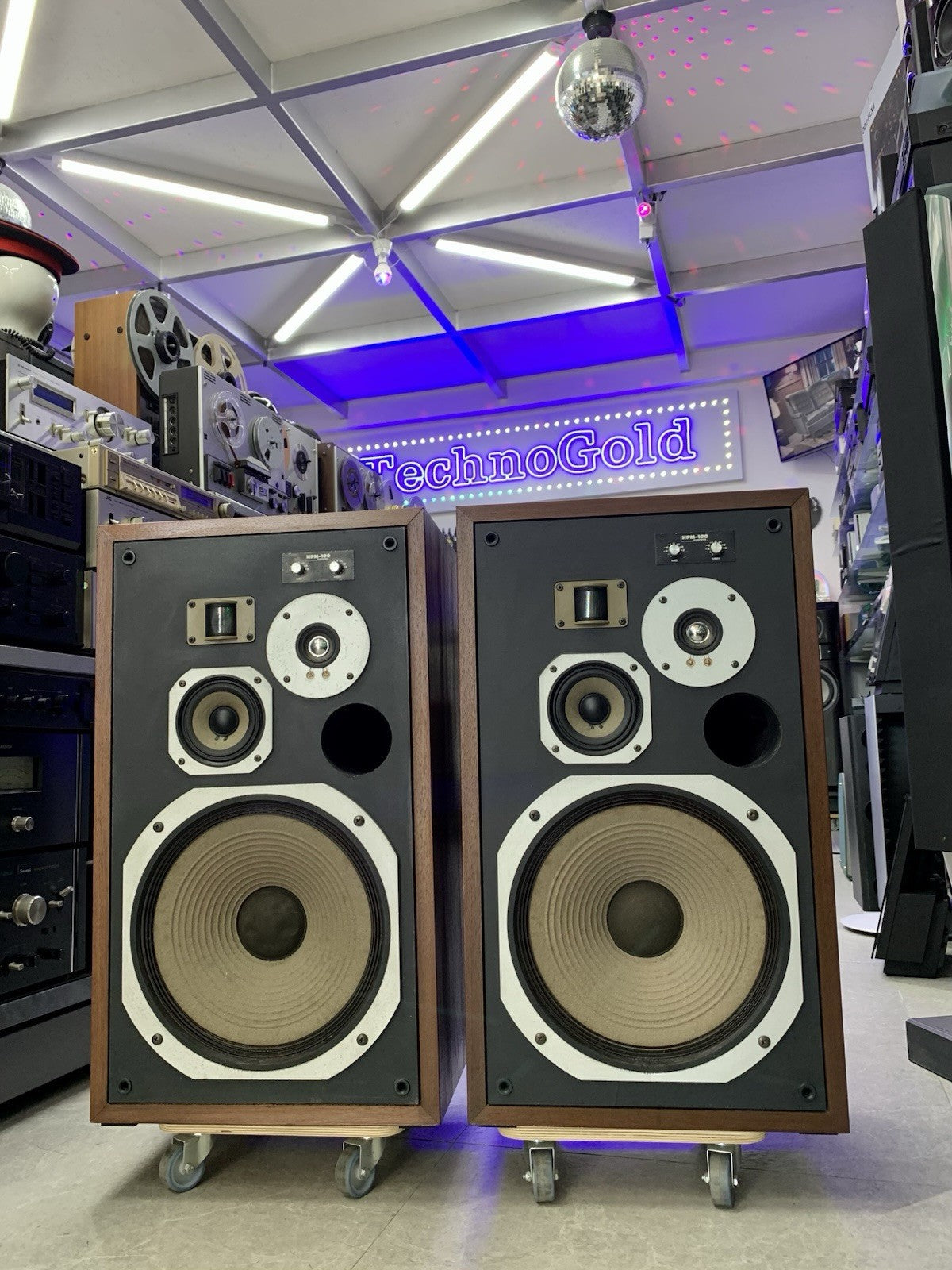 PIONEER HPM 100 Original 4Way SPEAKERS 100 Watts RMS Vintage 1976 WORK GOOD LOOK
