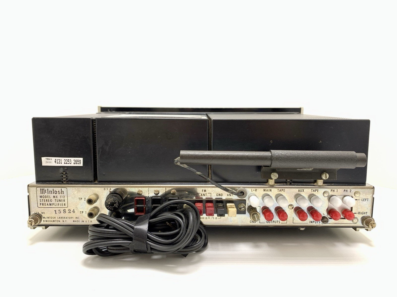 McINTOSH MX 112 Stereo FM AM Tuner Pre Amplifier Vintage 1970 WORKING Good Look