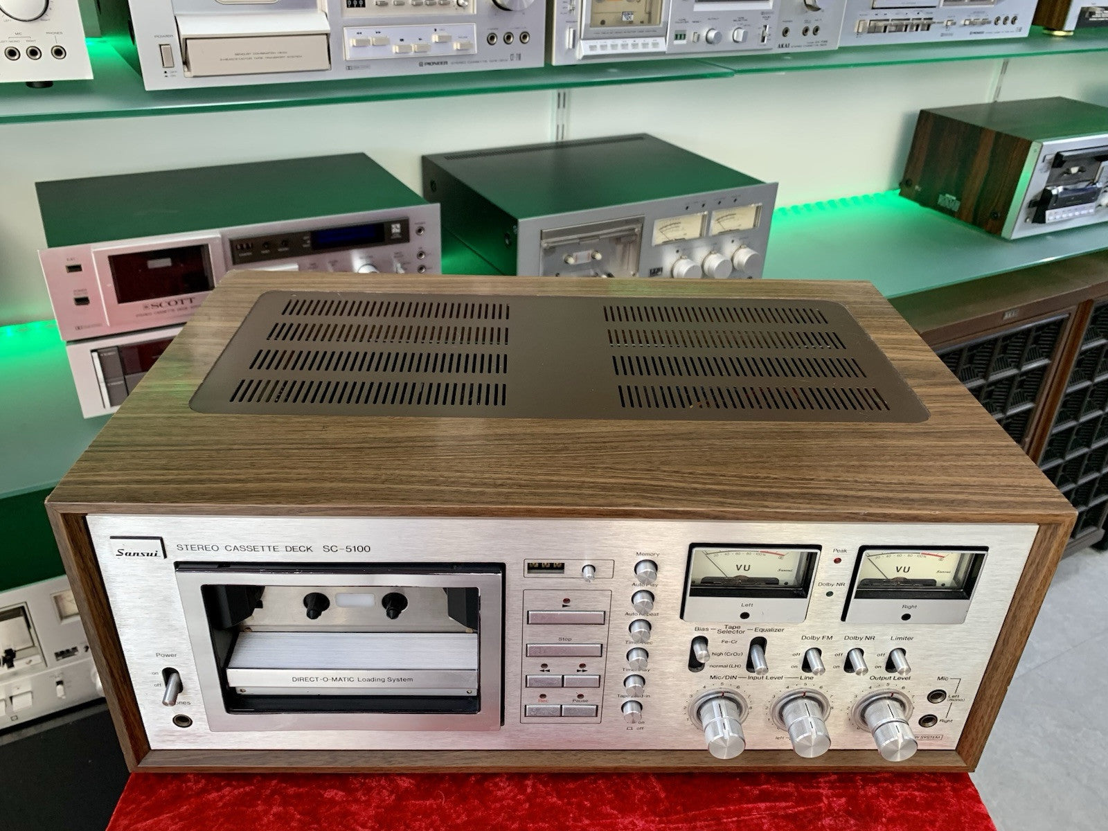 SANSUI SC-5100 2 Head Stereo Tape Deck Vintage 1978 Working Perfect Good Look