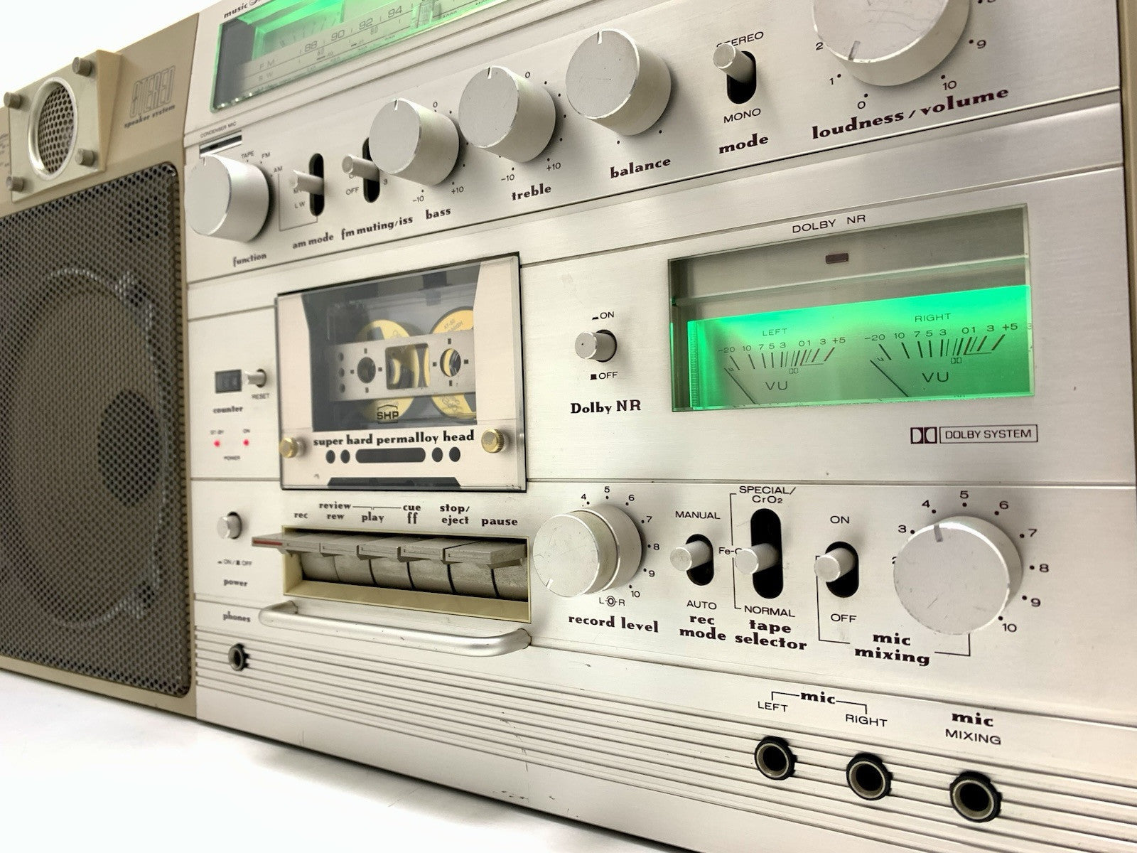 MARANTZ PMS 7004 BIG BOOMBOX STEREO Radio Cassette Vintage 1981 WORK Good Look