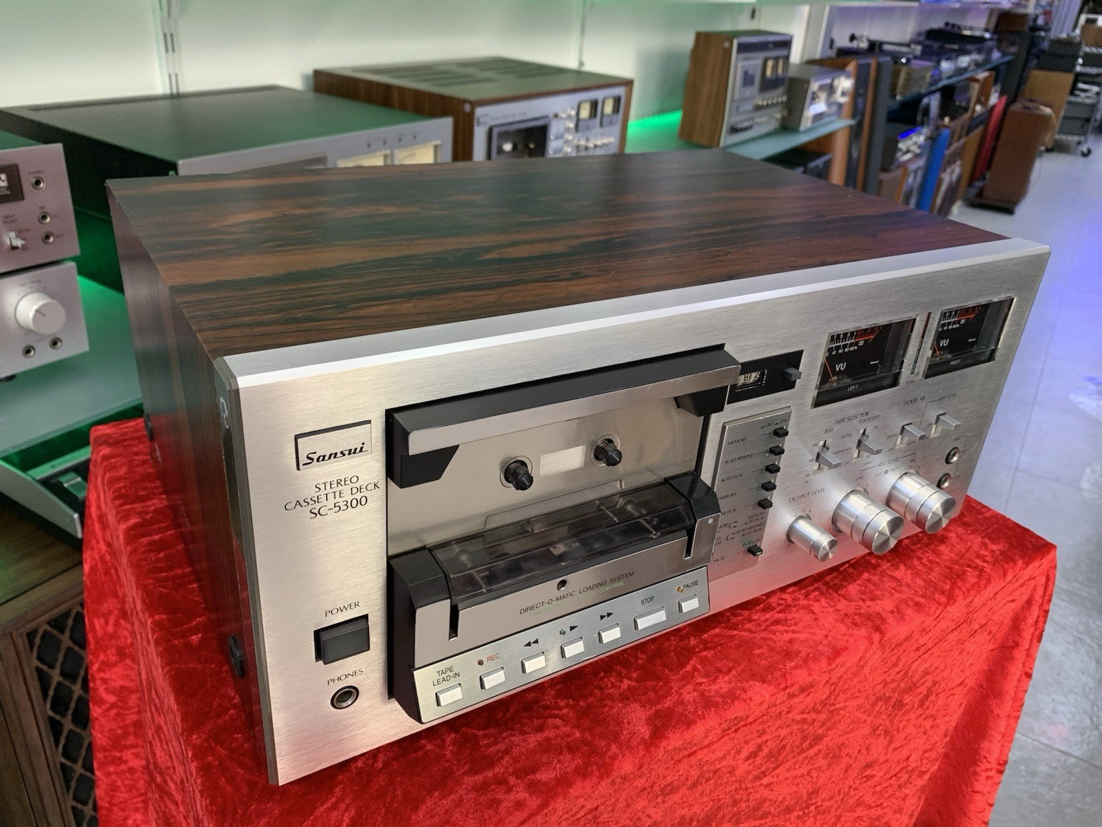 SANSUI SC-5300 Stereo Tape Deck 2 Head Vintage 1979 Hi Fi WORK Perfect Good Look