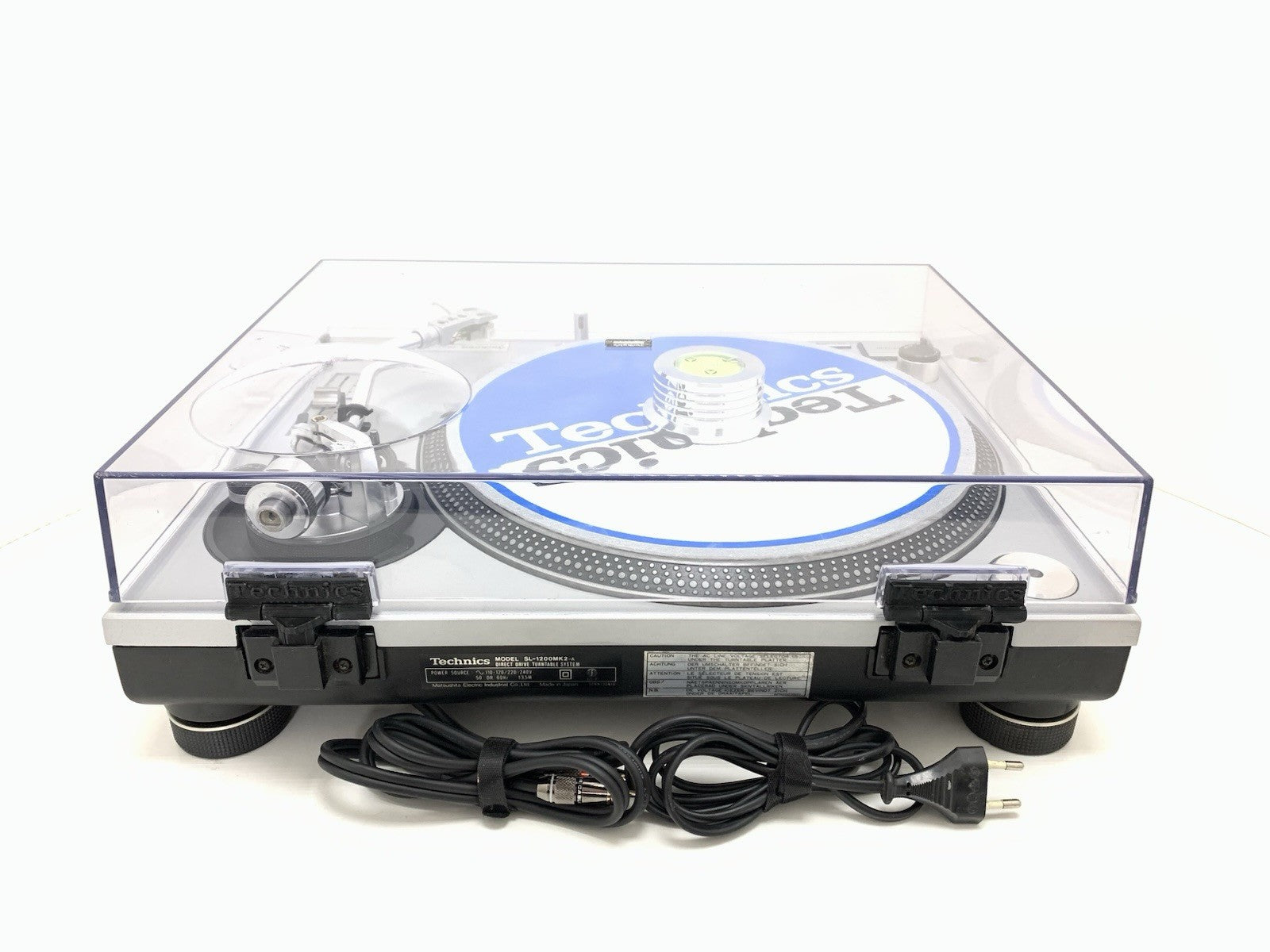 TECHNICS SL 1200 MK2 Direct Drive Turntable Vintage NEW BLUE LEDs WORK Like New