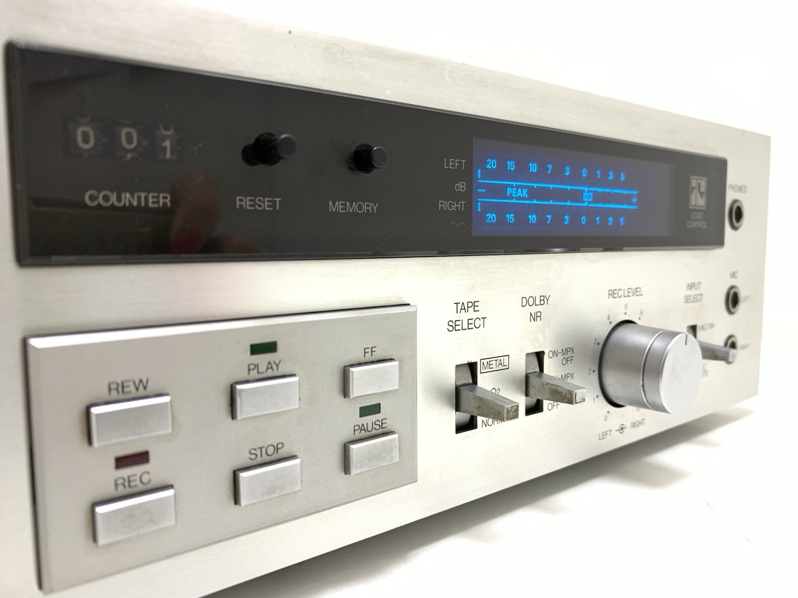 HH SCOTT 675DM Stereo Cassette Tape Deck 2 Head Vintage 1980 WORK Good Look