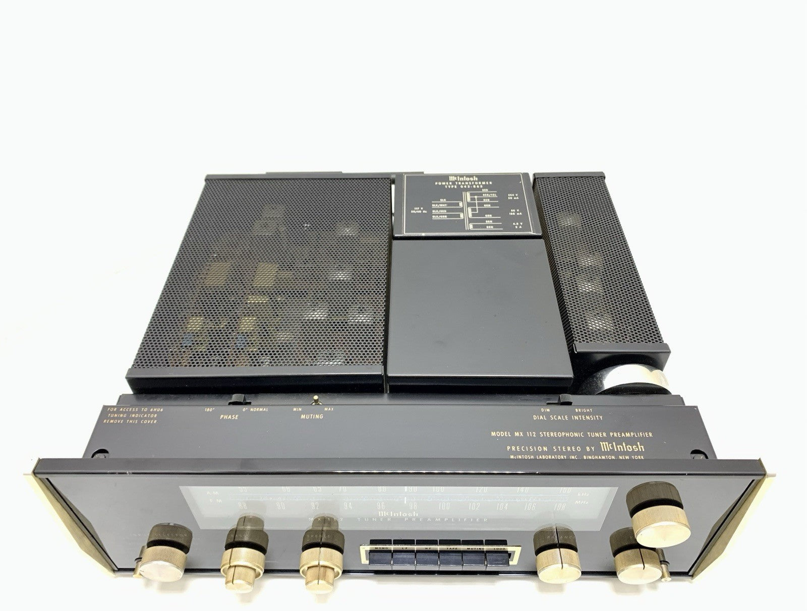 McINTOSH MX 112 Stereo FM AM Tuner Pre Amplifier Vintage 1970 WORKING Good Look