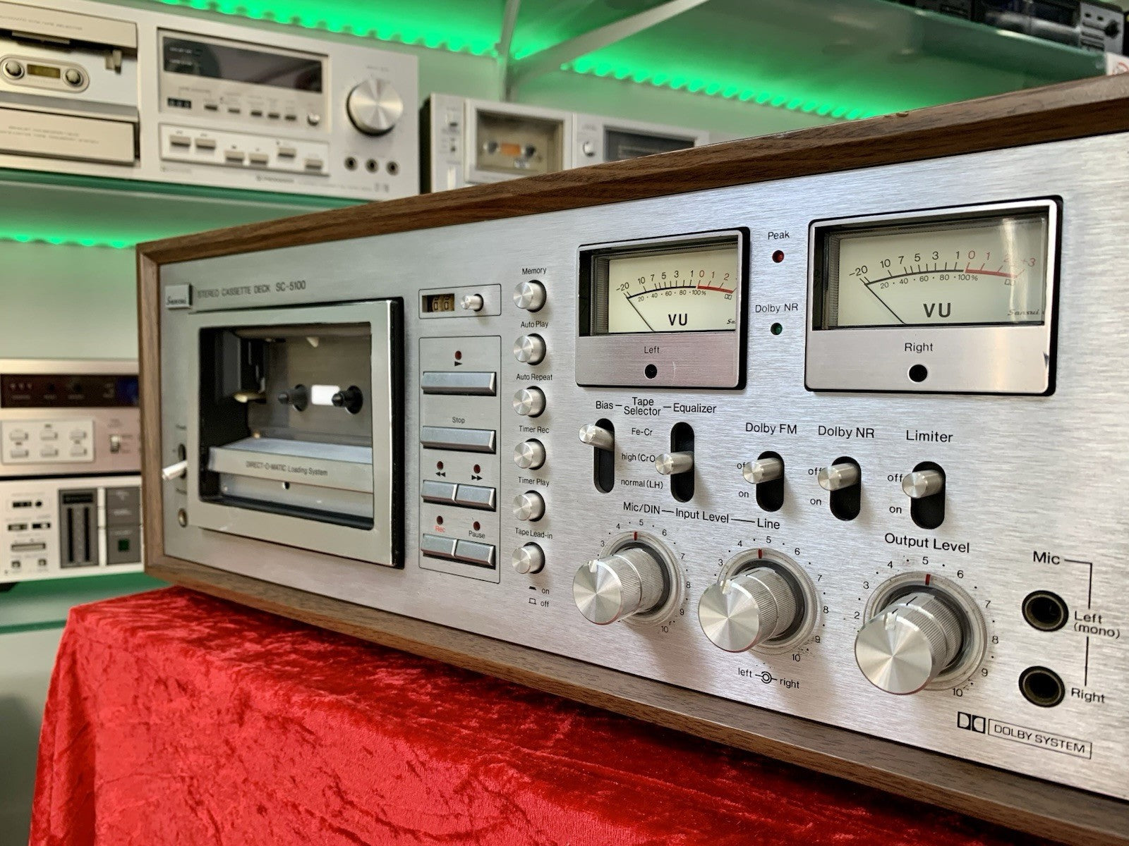 SANSUI SC-5100 2 Head Stereo Tape Deck Vintage 1978 Working Perfect Good Look