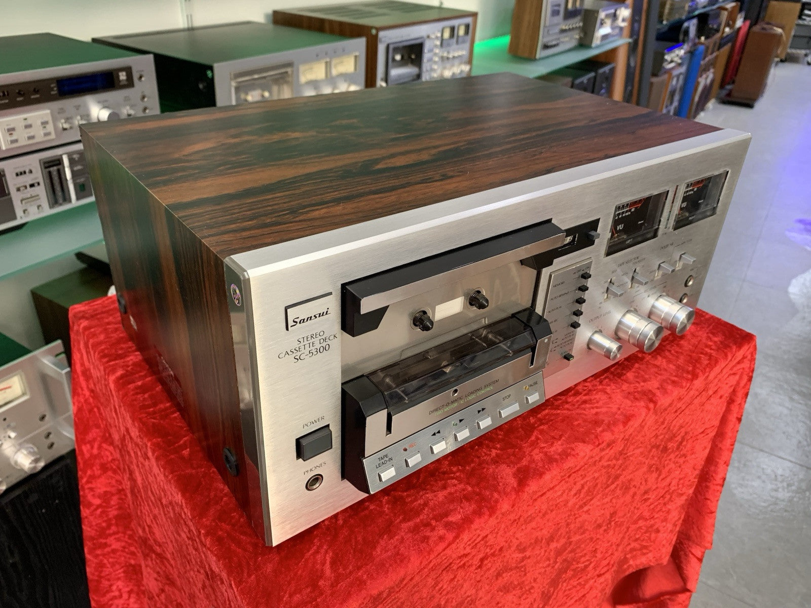 SANSUI SC-5300 Stereo Tape Deck 2 Head Vintage 1979 Hi Fi WORK Perfect Good Look