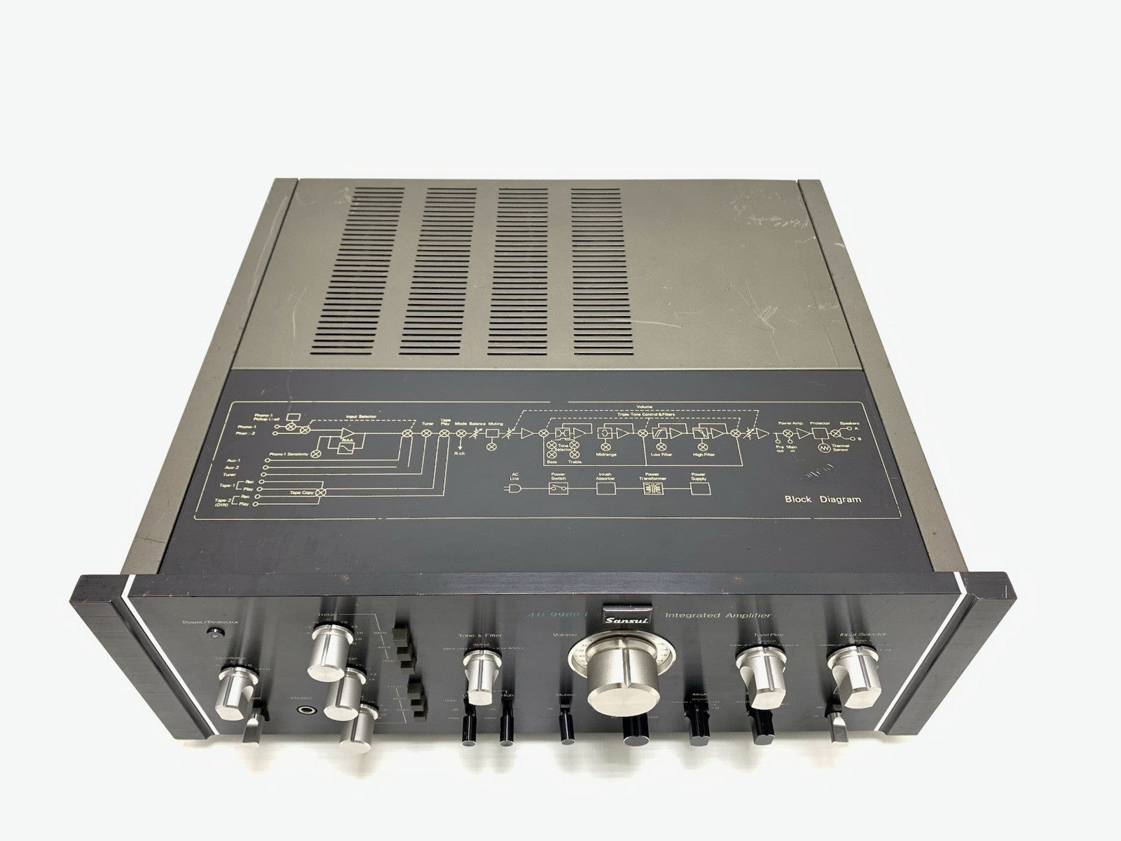 SANSUI AU 9900A VERY RARE Stereo Amplifier 80+80Watts RMS Vintage 1977 Good Look