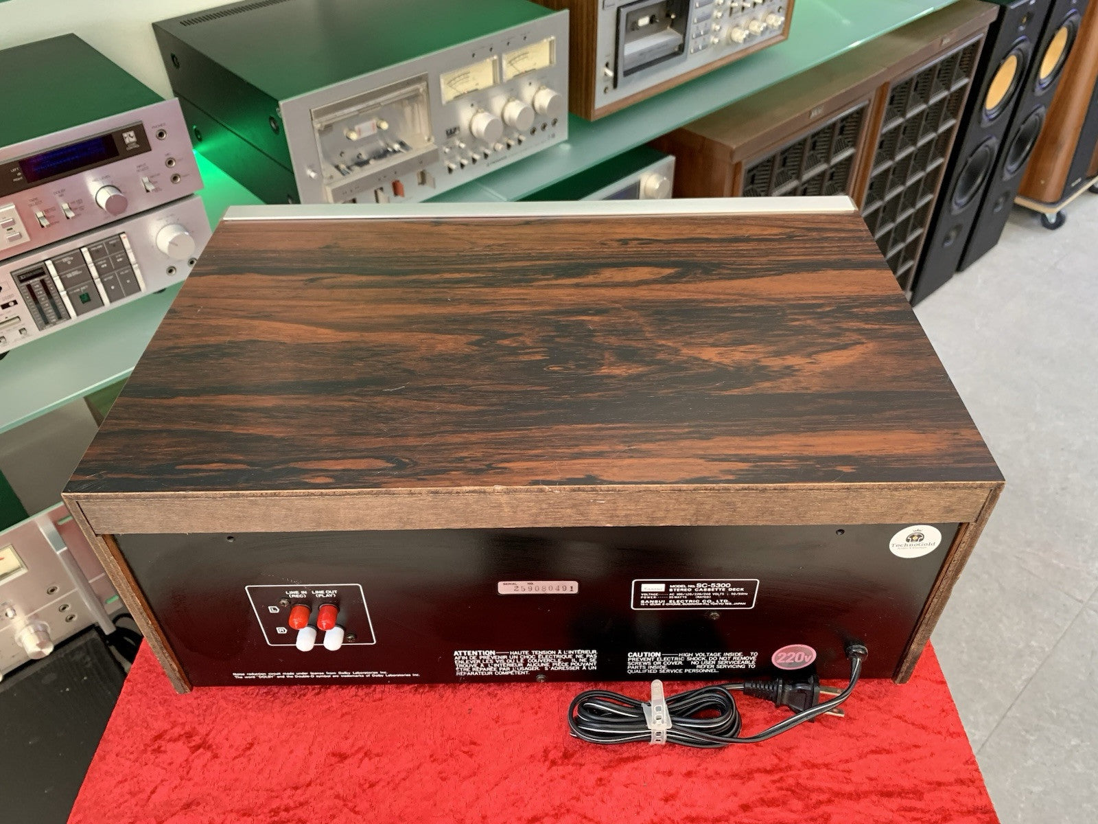 SANSUI SC-5300 Stereo Tape Deck 2 Head Vintage 1979 Hi Fi WORK Perfect Good Look