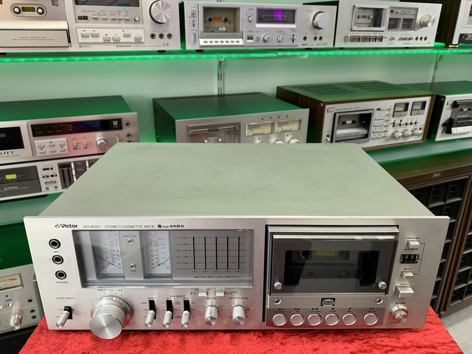 JVC VICTOR KD 85 SA Stereo Cassette TAPE Deck Vintage 1978 WORK