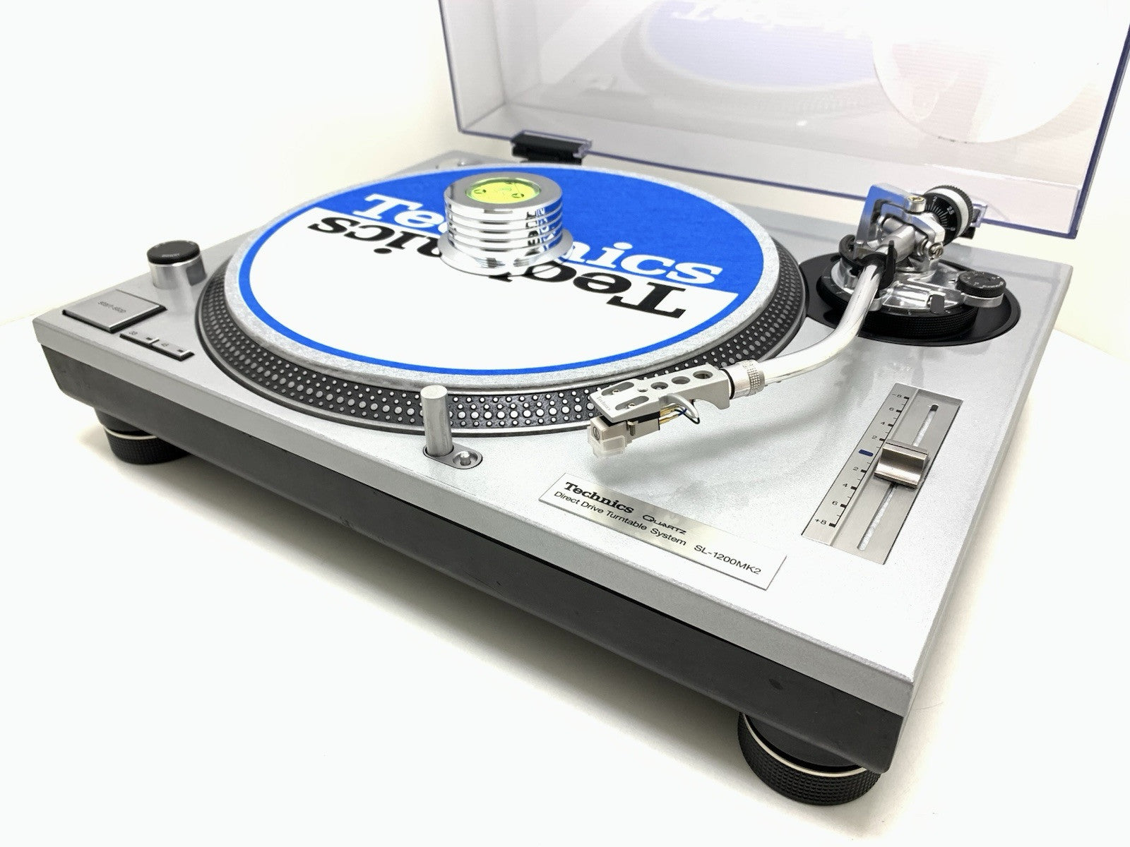 TECHNICS SL 1200 MK2 Direct Drive Turntable Vintage NEW BLUE LEDs