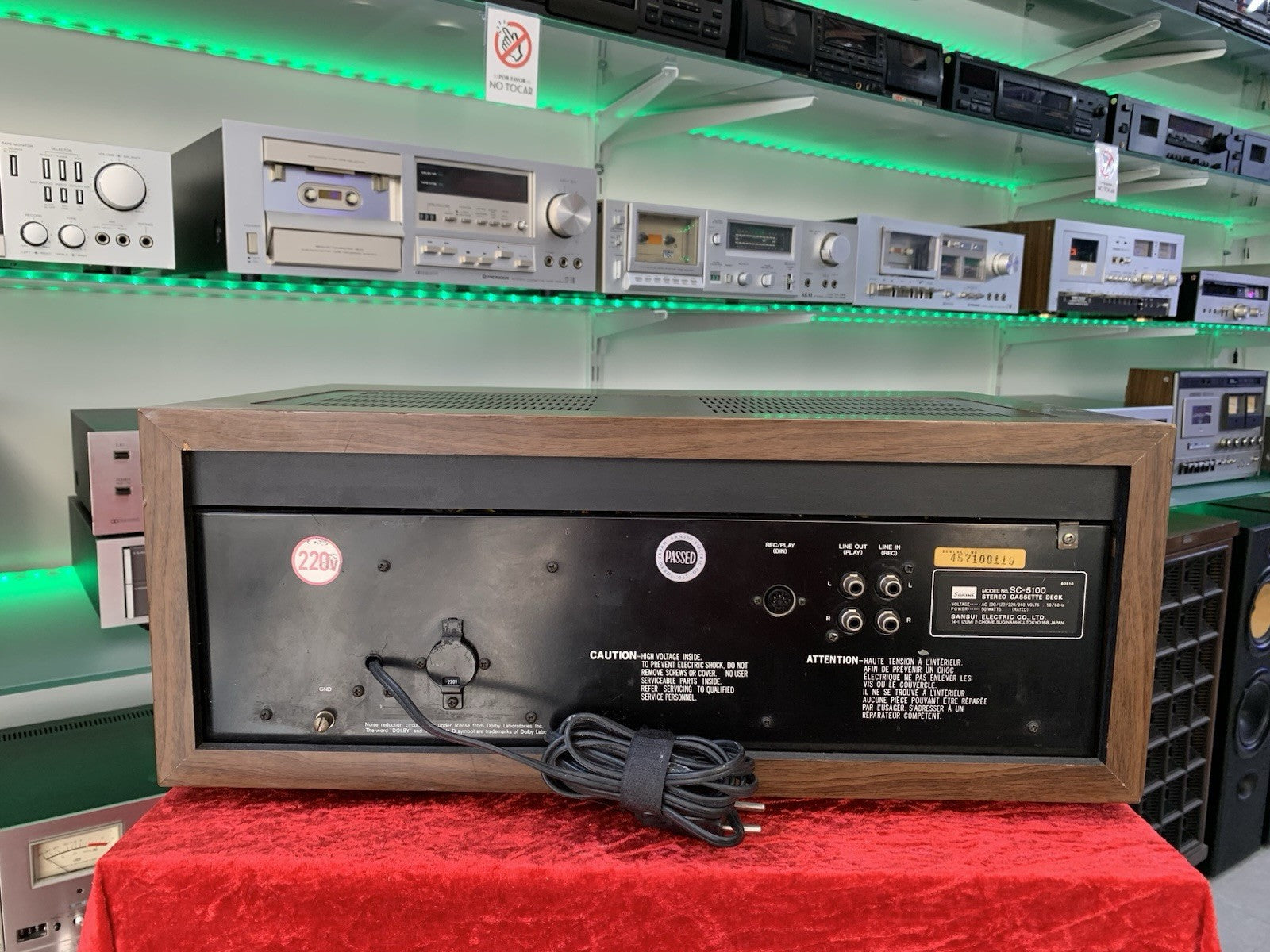 SANSUI SC-5100 2 Head Stereo Tape Deck Vintage 1978 Working Perfect Good Look